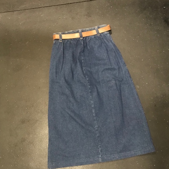 🎂Vintage jean skirt button front midi 6 USA🎂 - Picture 10 of 10